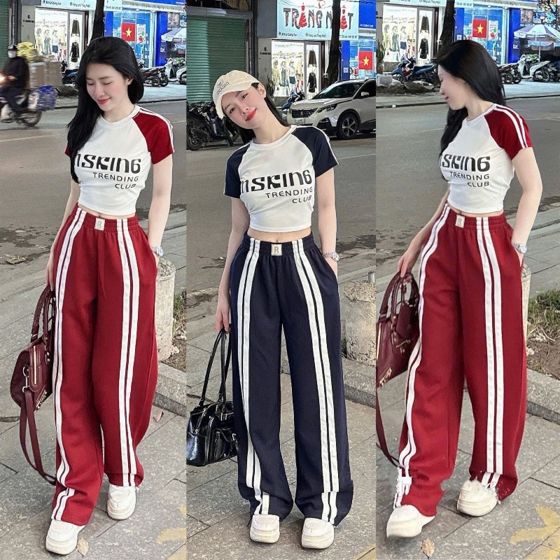 Street Fashion Tshirt - بدلة أنيقة للنساء صيفية جديدة مع