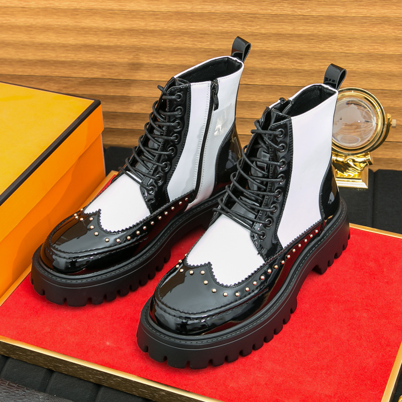 Parade Fashion Street - أحذية رجالية أنيقة بتصميم ريفيت، أحذية