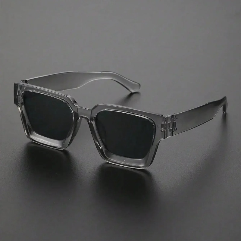 Street Fashion Glasses - نظارات شمسية بإطار مربع من البلاستيك