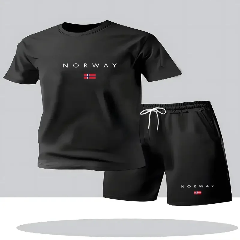 Street Fashion Tshirt - طقم رجالي جديد لعام 2026 مكون