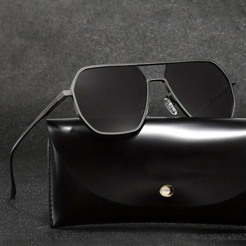 Street Fashion Glasses - نظارات شمسية مستقطبة بتصميم عتيق للرجال،