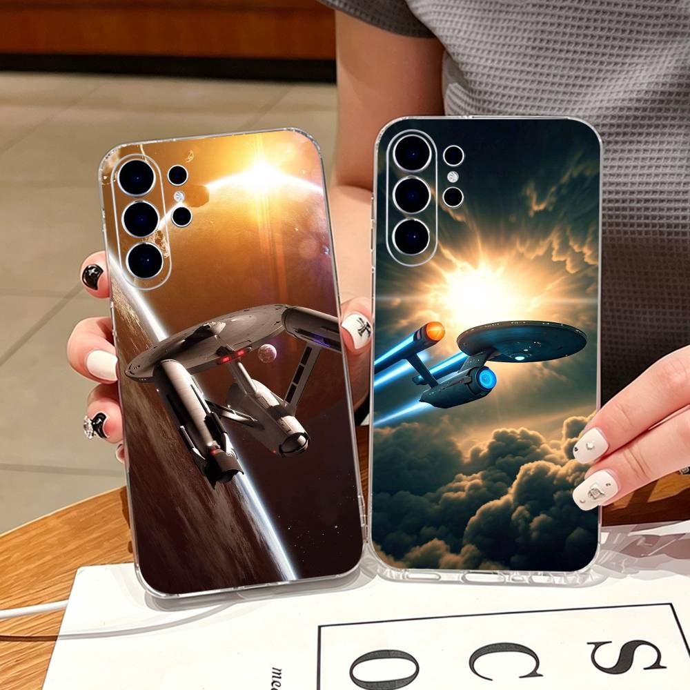 Street Fashion Store - غطاء هاتف شفاف بتصميم سفن ستار