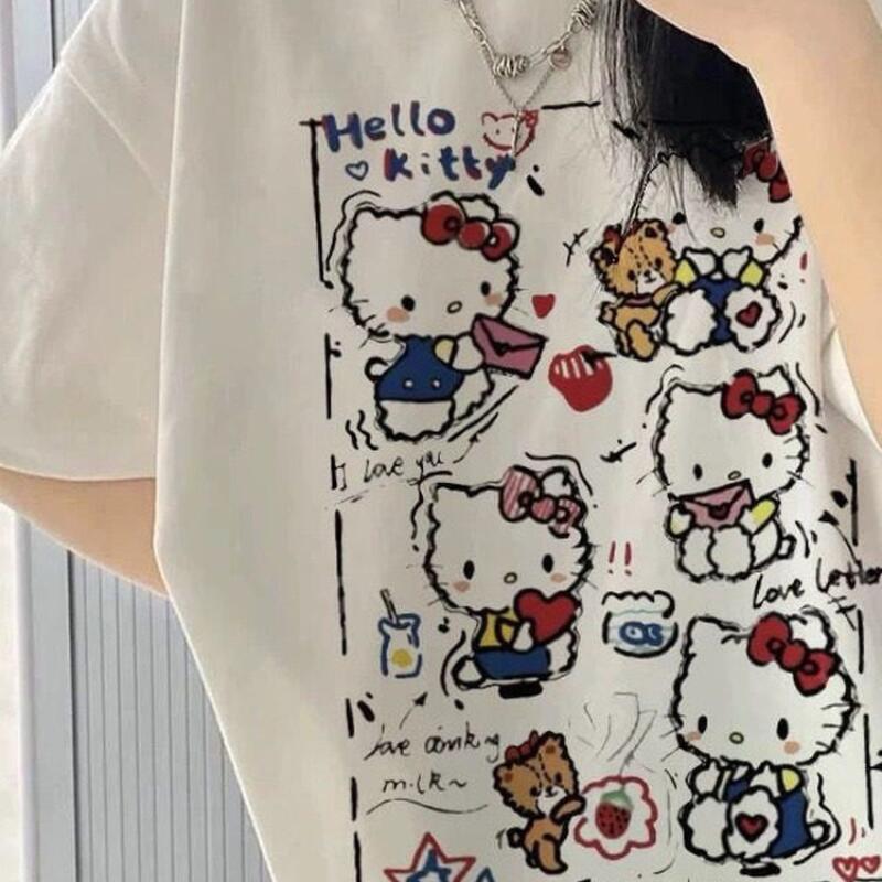 Street Fashion Tshirt - تي شيرت نسائي صيفي بأكمام قصيرة