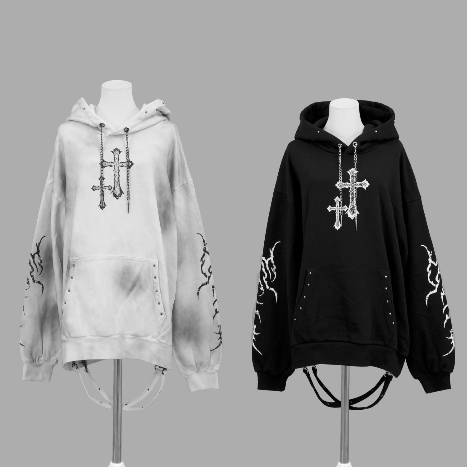 جديد ثقافة فرعية القوطية أنيق  - مراجعة Graphic Hoodie Streetwear وسعره