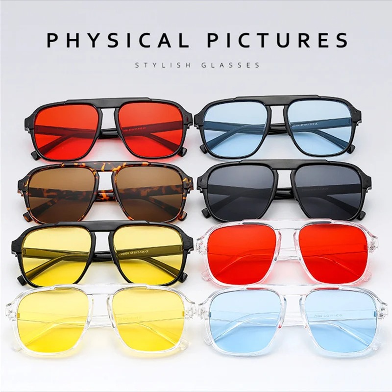 نظارات شمسية جديدة بإطار كبير  - مراجعة Street Fashion Glasses وسعره