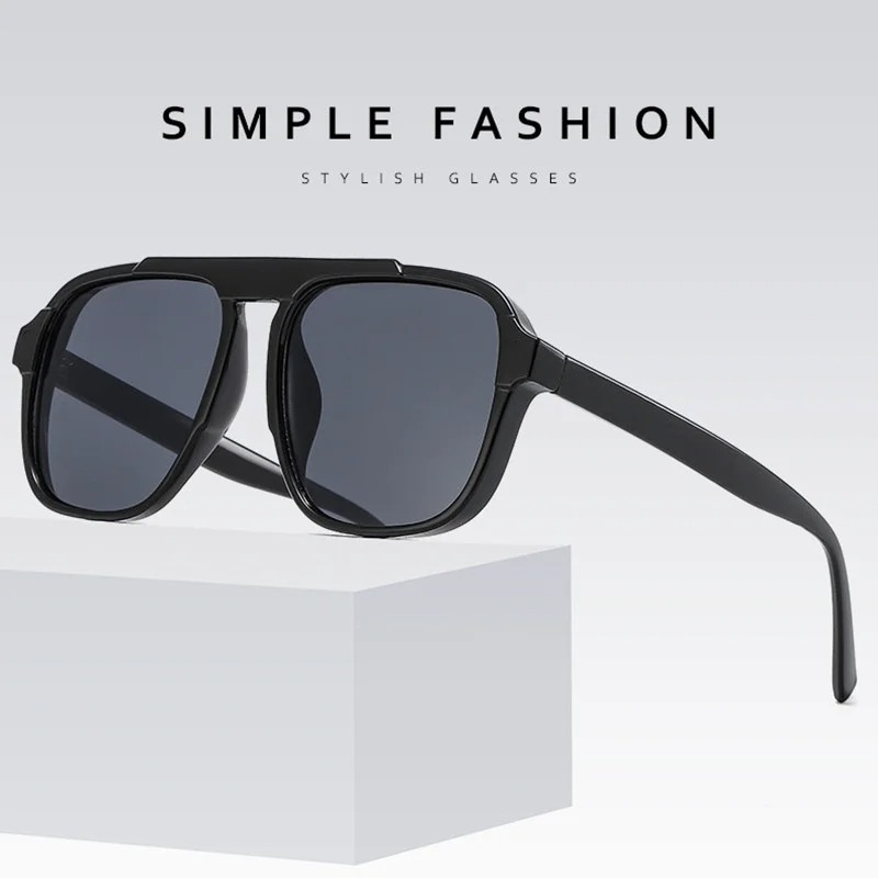 نظارات شمسية جديدة بإطار كبير  - مراجعة Street Fashion Glasses وسعره