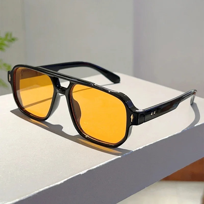نظارات شمسية مربعة جديدة بتصمي - مراجعة Street Fashion Glasses وسعره