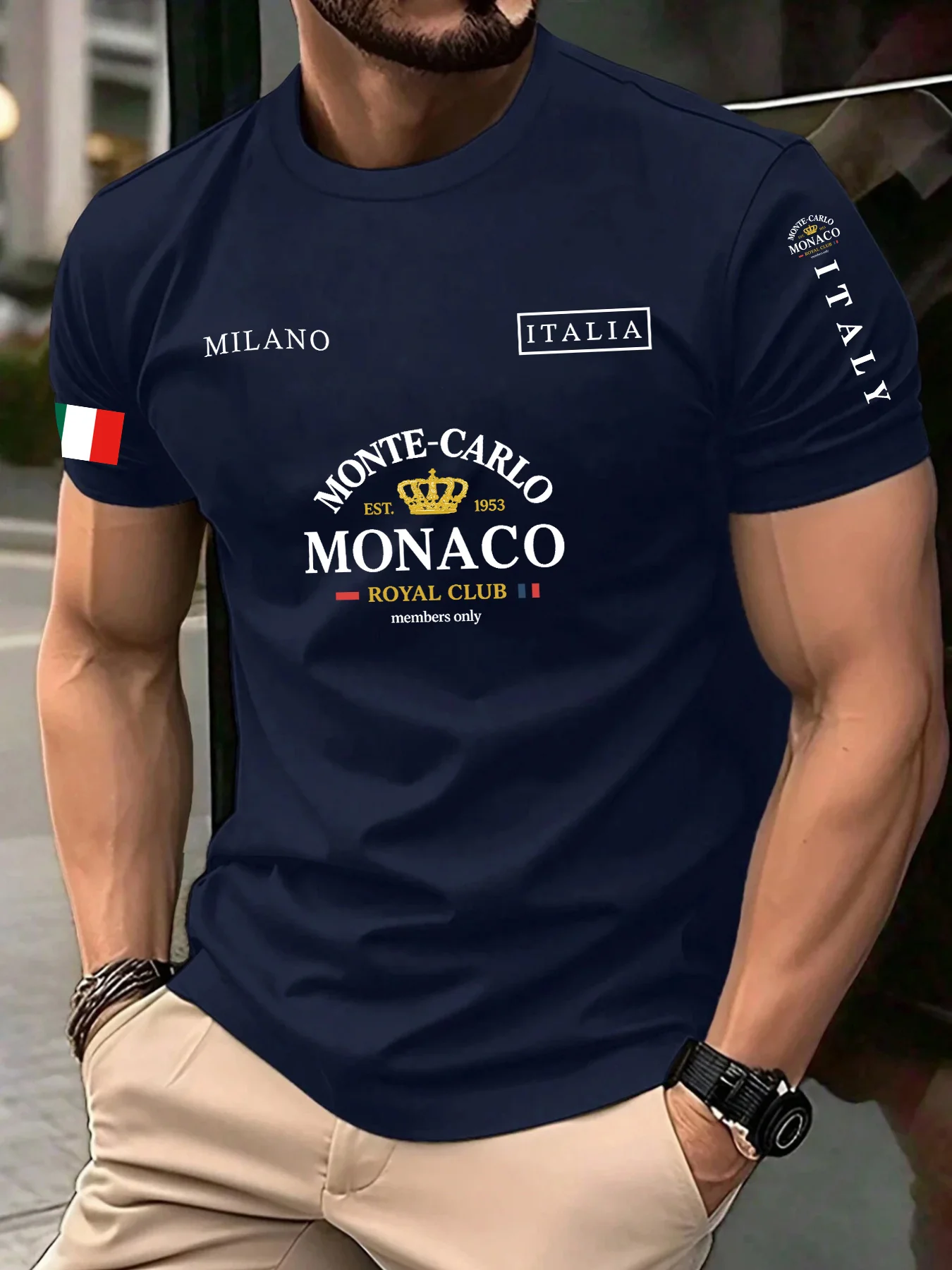تي شيرت رجالي ونسائي من القطن  - مراجعة Street Fashion Monaco وسعره
