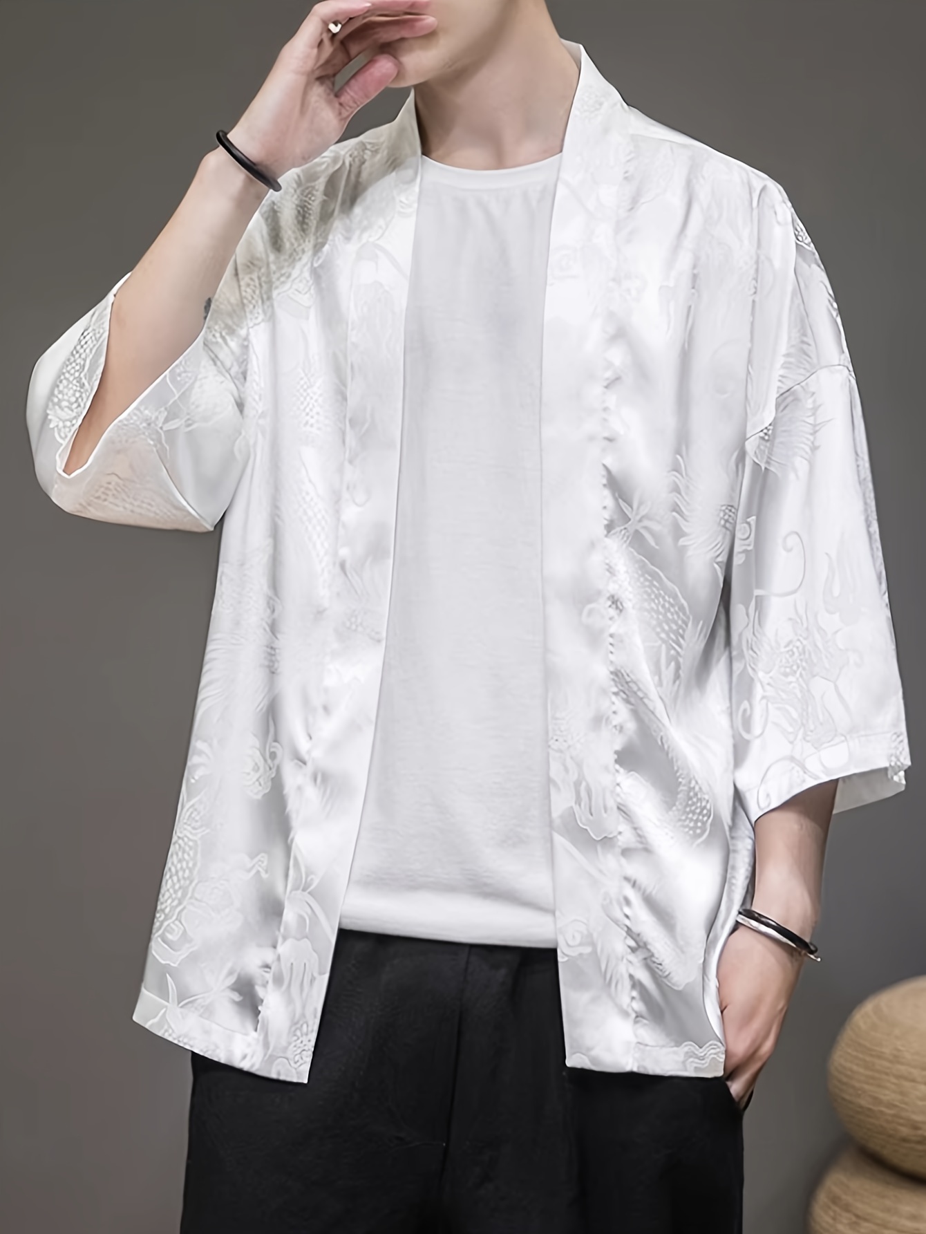 كيمونو رجالي صيفي 2026 بتصميم  - مراجعة Street Fashion Clothing وسعره