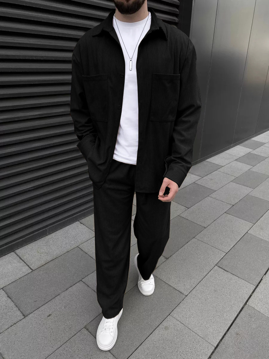 طقم رجالي من قطعتين من قماش ال - مراجعة Street Fashion Clothing وسعره