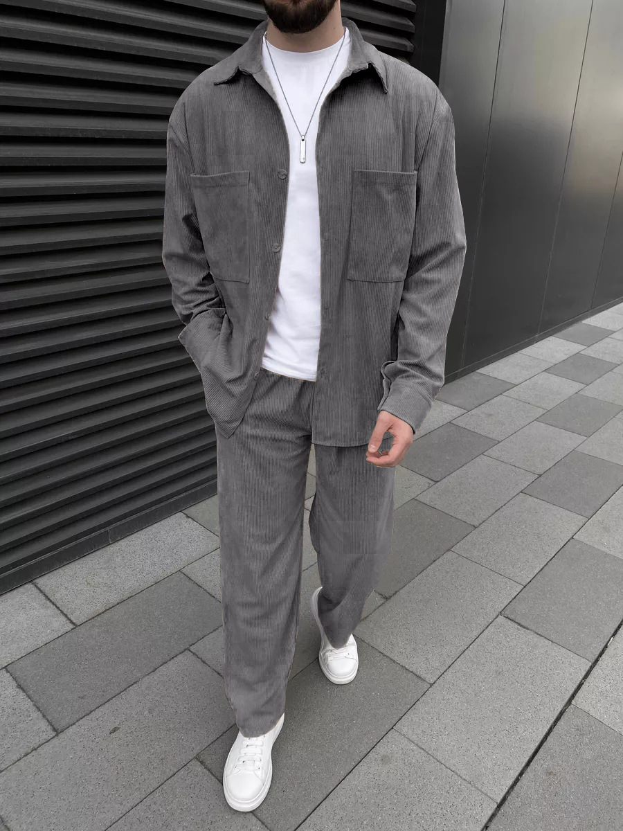 طقم رجالي من قطعتين من قماش ال - مراجعة Street Fashion Clothing وسعره