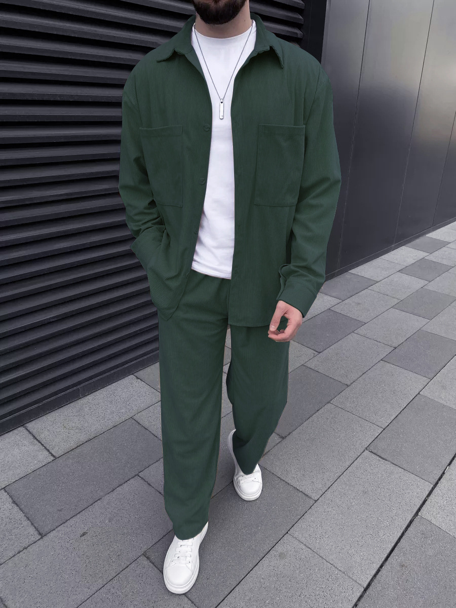 طقم رجالي من قطعتين من قماش ال - مراجعة Street Fashion Clothing وسعره