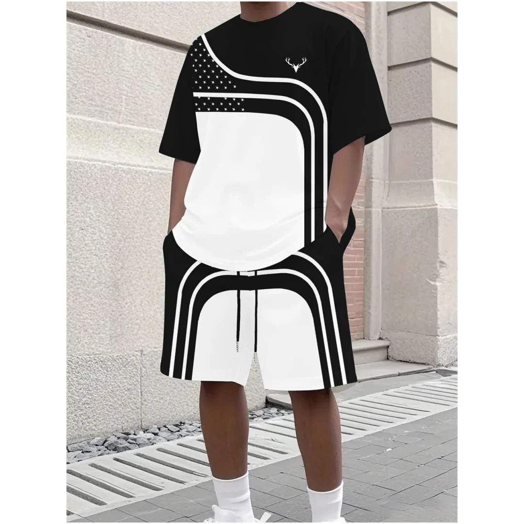 طقم صيفي أنيق للرجال مكون من ت - مراجعة Street Fashion Clothing وسعره
