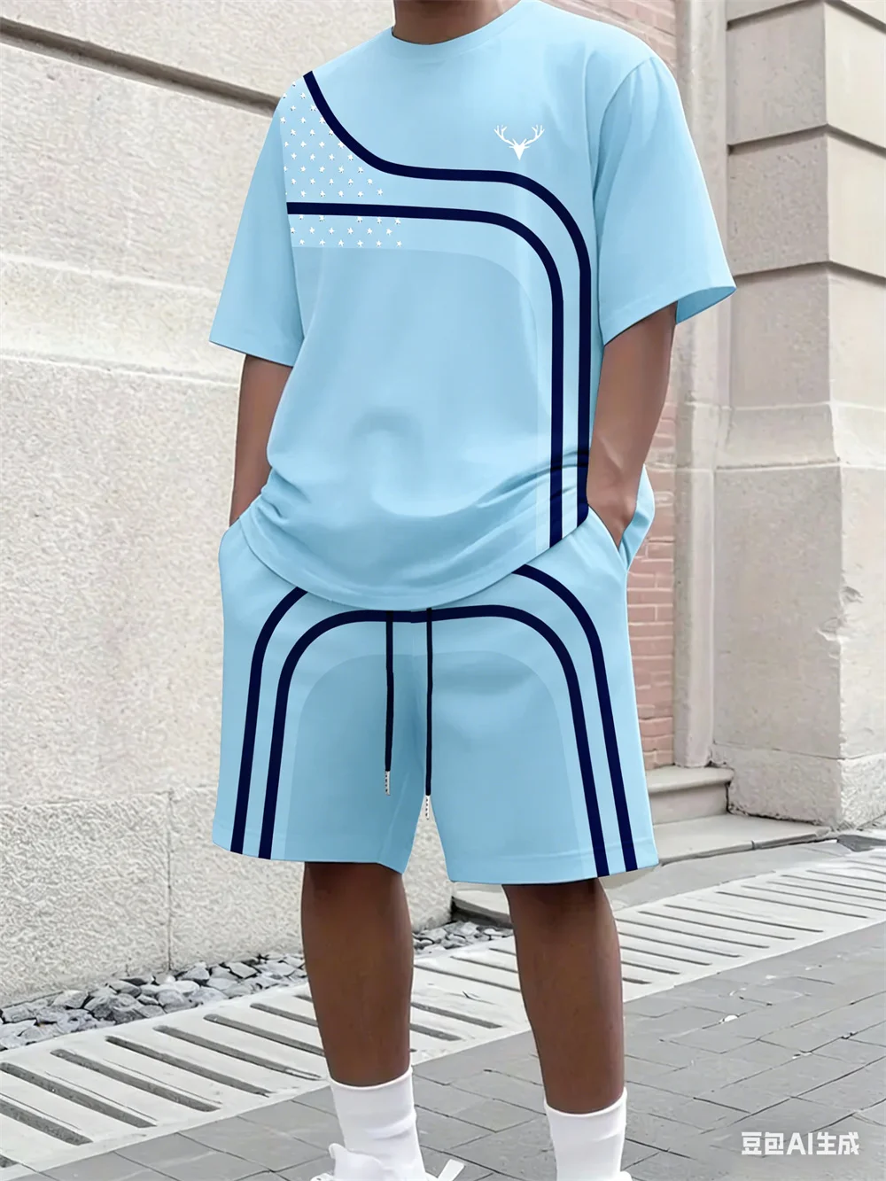 طقم صيفي أنيق للرجال مكون من ت - مراجعة Street Fashion Clothing وسعره