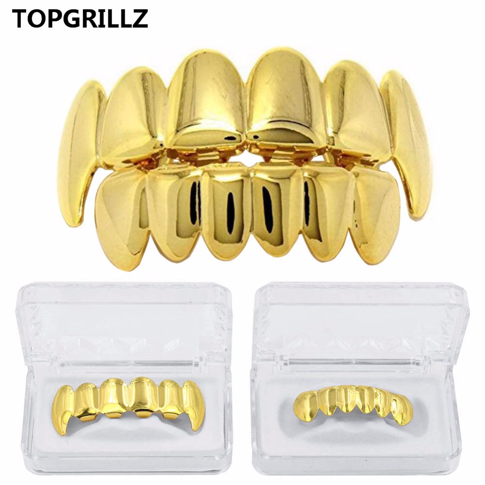 TOPGRILLZ جديد صالح لون الذهب  - مراجعة Street Fashion Jewelry وسعره