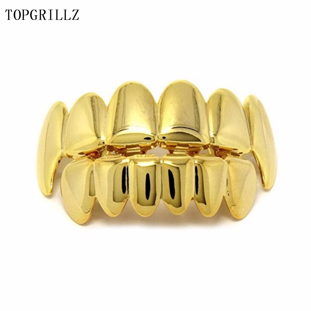 TOPGRILLZ جديد صالح لون الذهب  - مراجعة Street Fashion Jewelry وسعره