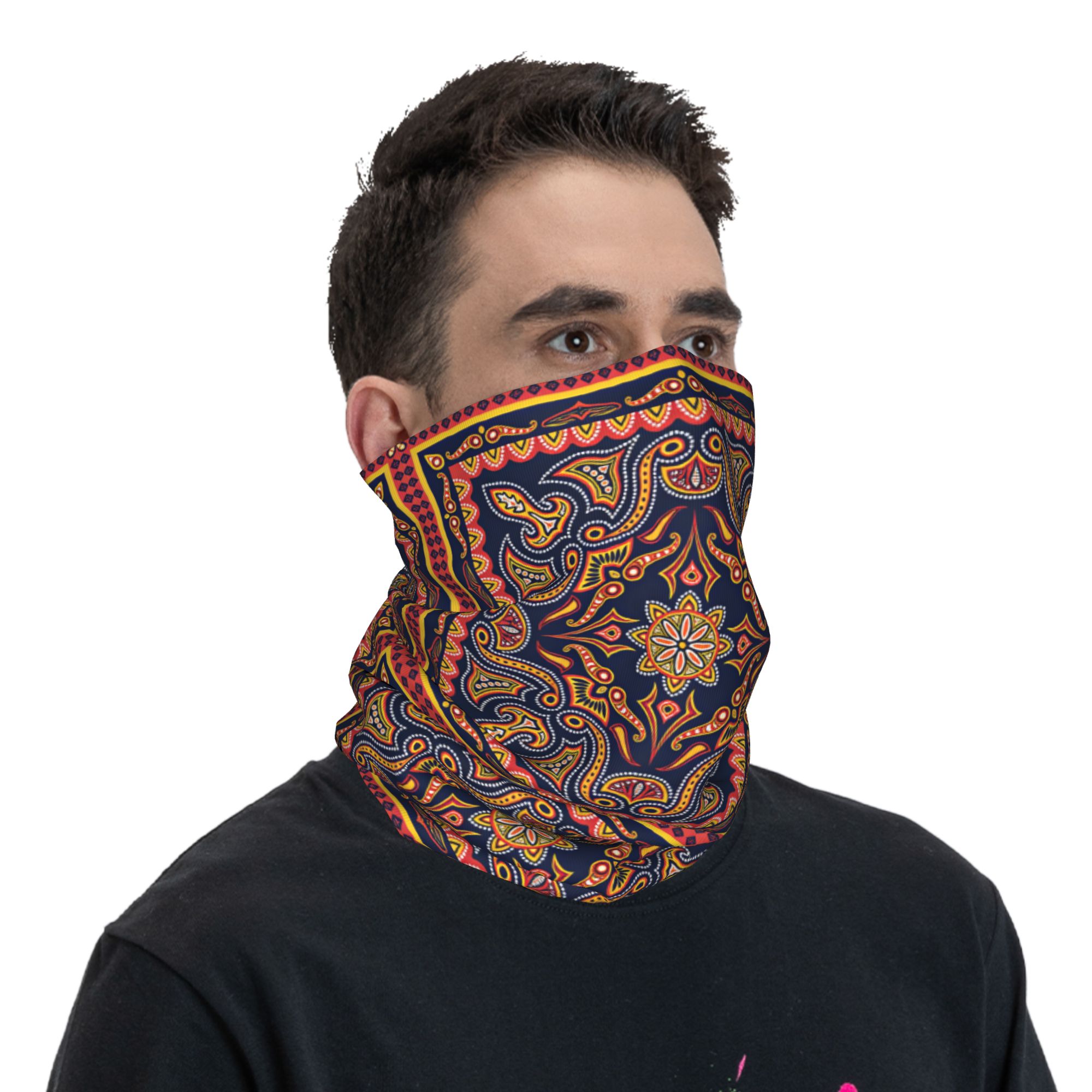 غطاء رقبة ووجه بتصميم عرقي منق - مراجعة Balaclava Face Mask وسعره