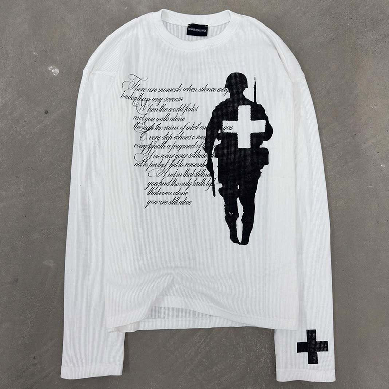 تي شيرت عصري بطباعة عتيقة على  - مراجعة Street Fashion Tshirt وسعره